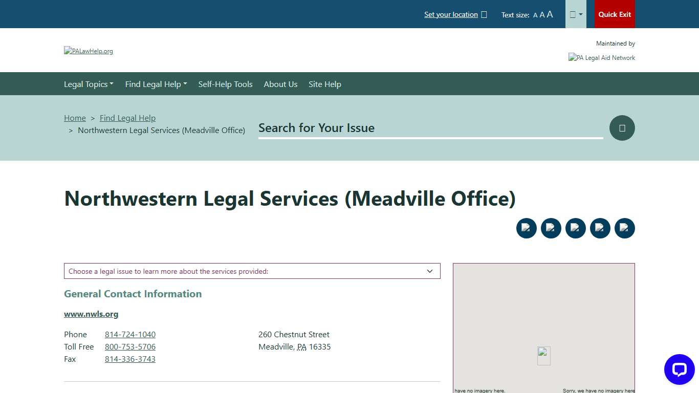 Northwestern Legal Services(Meadville Office) | PALawHELP.org - Your Online Guide to Legal Information and Legal Services in Pennsylvania